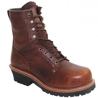 AdTec Mens 9 inch Brown Steel toe Logger Boots Today $82.99