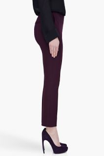 Diane Von Furstenberg Dark Purple Floyd Two Trousers for women