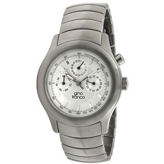Gino Franco Mens Stainless Steel Chronograph Watch