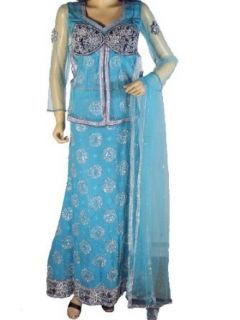 Turquoise Indian Skirt Lehenga Exclusive Lengha Choli