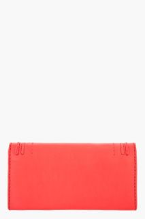 Chloe Red Folded Marcie Wallet for women