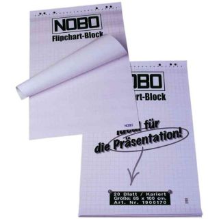 1000 x 650 mm   NOBO bloc paperboard Standard, Format 1000 x 650