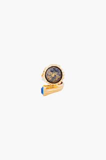 Yves Saint Laurent Blue Treasury Snail Ring for women