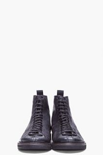 Marsèll Black Parella Lace Boots for men