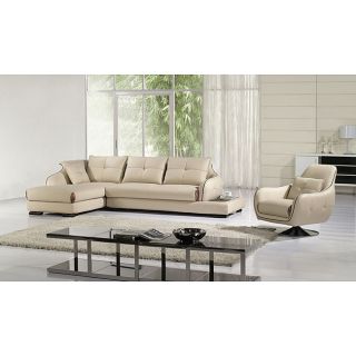 Pacey 3 Piece Sectional with Chaise and Chair Set