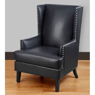 Travis Nailhead Accent Bonded Leather Wing Chair Today $258.99 3.0 (1