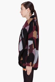 Thakoon Addition Burgundy Double Layer Jacket for women