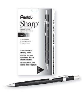 Pentel Sharp Automatic Pencil, 0.5mm Lead Size, Black