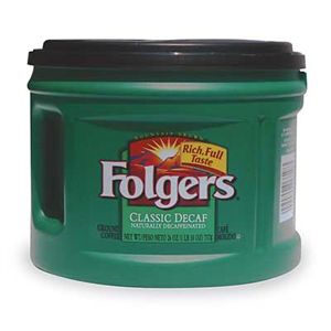 Folgers 2550000374 Coffee Can, Decaf, 22.6 oz.