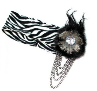 Zebra Fleece Fur Winter Headband Beauty
