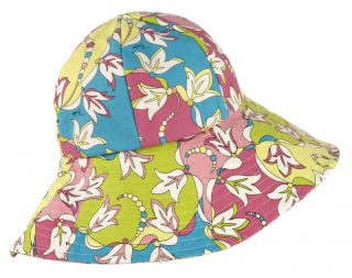 Emilio Pucci Fabric Colored Beach Hat