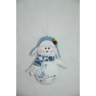 Trim a Home 6in Stuffed Flapper Hat Snowman Ornament