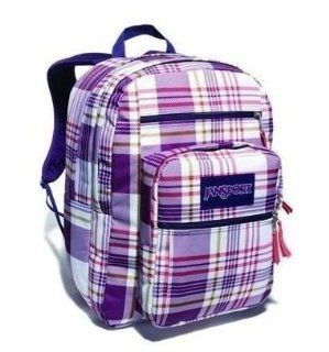 Jansport Big Student Backpack White Punjabi Purple Magic