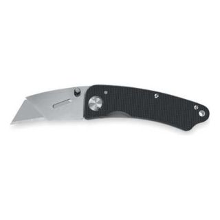 Gerber 31 000666 Folding Utility Knife, Aluminum, Black