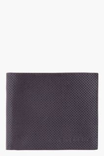 Givenchy Black Perforated Leather Wallet for men