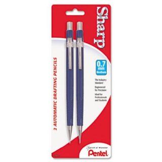 Pentel Sharp Automatic Pencil, 0.7mm, Blue Barrels, 2 Pack