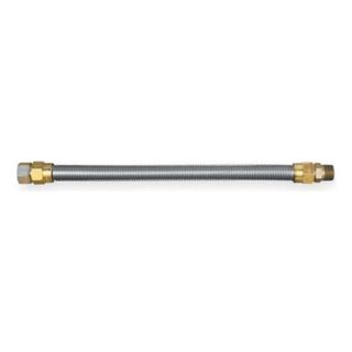 Approved Vendor 40 4142 24 Gas Connector, SS, 3/4 x 24 In, 290, 900 Btu