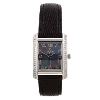 Croton Womens Classic Stainless Steel Diamond Watch