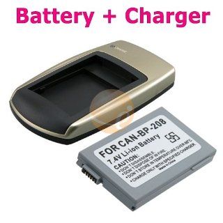 Canon BP 208 compatible Li ion Battery and Charger Set