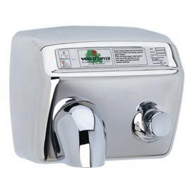 Hand Dryer, Brushed Stainless Steel, 208 230 Volt