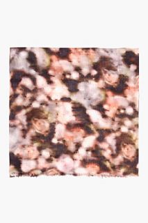 Mulberry Square Printed Wrap Blurry Bloom (snowball White) for women