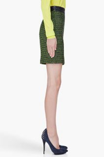 Proenza Schouler Green Tweed Miniskirt for women