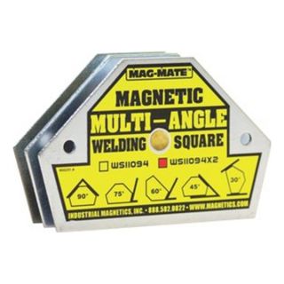  Angle 3 3/8 x 2 9/16 x 1 x 45# Pull Magnetic Welding Clamp Square