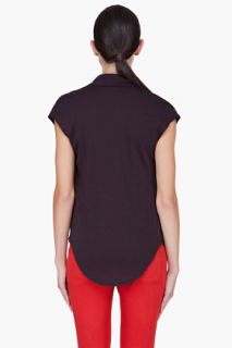 Helmut Midnight Purple Scoopneck Blouse for women