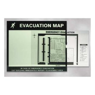 Accuform Signs DTA204 Map Holder, Fits 11 x 17 In Map