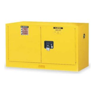 Justrite 891700 Flammable Safety Cabinet, 17 Gal., Yellow