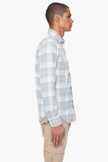 Shades Of Grey By Micah Cohen Plaid Two Pocket Shirt for men