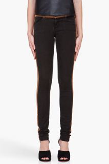 Current/Elliott Brown Trim The Rider Leggings for women