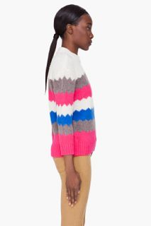 Marc By Marc Jacobs Pink Striped Nikolai Sweater for women