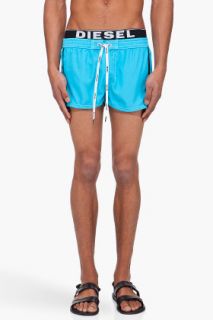 Diesel Turquoise Bmbx Barrely Swim Shorts for men