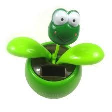 New Solar Powered Flip Flap Swing Frog Toys & Games