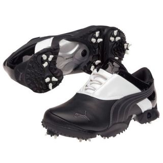 Puma Mens Jigg White/ Black Golf Shoes