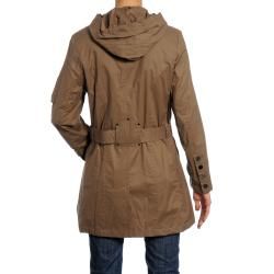Nuage Womens Cotton Belted Hooded Jacket