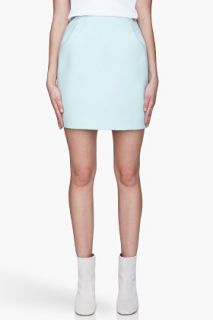 Dion Lee Seafoam Green Embossed Neo Mini Skirt for women