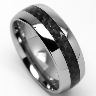 Mens Tungsten Carbide Carbon Fiber Inlay Ring (8 mm) Today $54.99 4