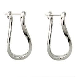 Beverly Hills Charm 14k White Gold 3/4ct TDW Figure 8 Diamond Earrings