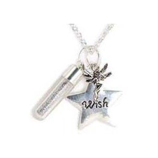 Wish Star Fairy Dust Necklace   Silver 