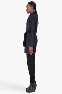 Silent By Damir Doma Black Double Layer Turtleneck Jacket for women