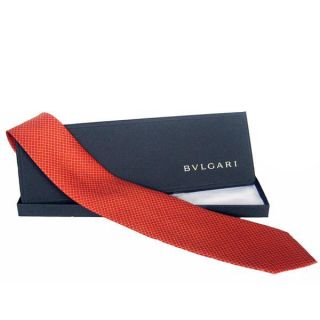 Bvlgari Quadretti 7 fold Silk Necktie