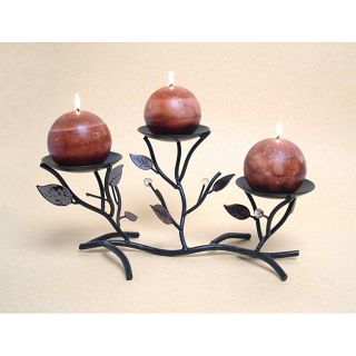 Dayna B. Triple Metal Twigs and Leaves Candleholder Today $26.99 Sale
