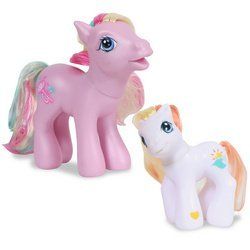 My Little Pony White Mini Pony and Lavender Pony Toys
