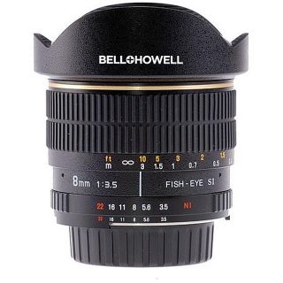 Bell + Howell 8mm F3.5 Ultra Wide Aspherical Fisheye Lens for Nikon