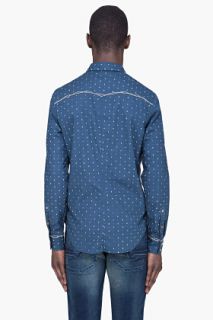 Diesel Navy Scheat Anchor Buttondown for men