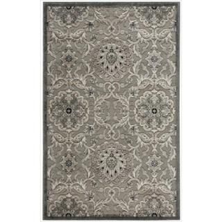 Graphic Illusions Grey Modern Traditional Rug (36 x 56)