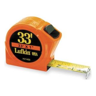 Lufkin HV1433 Measuring Tape, Closed, 33 Ft x 1 In, In/Ft