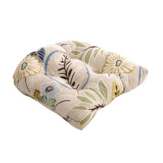Pillow Perfect Beige/Blue Tropical Chair Cushion MSRP $53.99 Today $